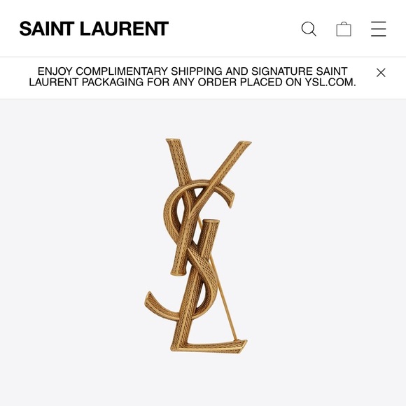 Yves Saint Laurent Jewelry - YSL Snake Brooch